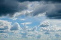 Bright sunny clouds, beautiful sky at day as background Royalty Free Stock Photo