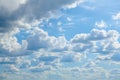 Bright sunny clouds, beautiful sky at day as background Royalty Free Stock Photo