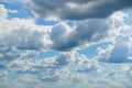 Bright sunny clouds, beautiful sky at day as background Royalty Free Stock Photo