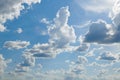 Bright sunny clouds, beautiful sky at day as background Royalty Free Stock Photo