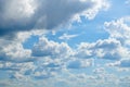 Bright sunny clouds, beautiful sky at day as background Royalty Free Stock Photo