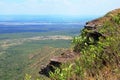 Looking the valley from top of mountain Royalty Free Stock Photo