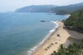 A bright sunny day at Cola beach, Goa, India