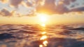 Sunshine over ocean Royalty Free Stock Photo