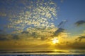 Bright sunrise on the beach in Nha Trang city - Vietnam