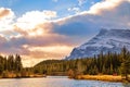 Autumn Sunrise Over Cascade Ponds Royalty Free Stock Photo