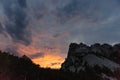 Mount Rushmore in the evening light Royalty Free Stock Photo