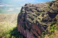 Aerial view of canyon on Chapada Guimaraes, Mato Grosso, Brasil