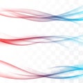 Bright swoosh wave abstract web header lines Royalty Free Stock Photo