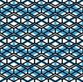 Bright symmetric seamless unusual pattern with geometric figures