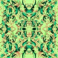 Bright symmetrical floral abstraction Royalty Free Stock Photo