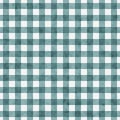 Bright Teal Gingham Pattern Repeat Background