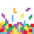 Bright tetris blocks. Template for games