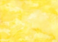 Bright textured fresh yellow watercolor background