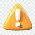 Bright triangular warning sign. Attention, danger. Exclamation mark symbol