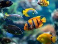 Bright tropical fish underwater Royalty Free Stock Photo