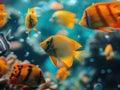 Bright tropical fish underwater Royalty Free Stock Photo