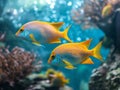 Bright tropical fish underwater Royalty Free Stock Photo