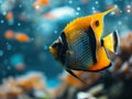 Bright tropical fish underwater Royalty Free Stock Photo