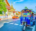 The bright tuk-tuk, Bangkok, Thailand Royalty Free Stock Photo