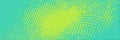 Bright turquoise and green pop art background features dynamic patterns and retro comic style Royalty Free Stock Photo