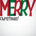 Bright typographic Christmas card