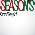 Bright typographic Christmas card