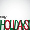 Bright typographic Christmas card