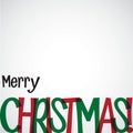 Bright typographic Christmas card