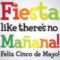 Bright typographic Mexican card