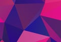 Bright ultraviolet geometric background with triangles of different shapes and scales. Triangulation pattern.