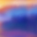 Bright unfocused abstract background, multicolor spot spreading from the blue center, wavy liquid lines