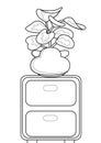 Pothos Home Indoor Plant Coloring Pages A4 for Kids and Adult