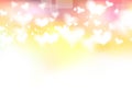 Bright valentine day background template