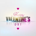 Bright Valentine`s day background