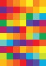 Bright vector color harmonies squares