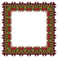 Bright vector frame. Isolated square element. Royalty Free Stock Photo