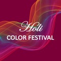 Bright vector illustration for a color festival Holi.