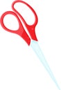 vector illustration of scissors, school and office supplies, back to school