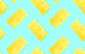 bright vector seamless pattern, cheese pattern, cheese slices