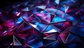 Bright, vibrant colors create a futuristic, geometric diamond shaped pattern generated by AI