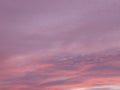 Bright vibrant Purple colors real romantic sunset sky ,nature beauty color Royalty Free Stock Photo