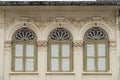 Phuket old town : Sino-Portuguese Architecture buildings. This architectural style is European mixed with Chinese modern, Thailand Royalty Free Stock Photo