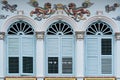 Phuket old town : Sino-Portuguese Architecture buildings. This architectural style is European mixed with Chinese modern, Thailand