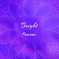 Bright Violet Square Frame Royalty Free Stock Photo