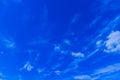 Bright vivid blue sky white clouds idyllic nature photography simple background concept Royalty Free Stock Photo