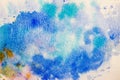 Bright watercolor paint abstract art illustration