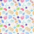 Bright watercolor pattern with color stains