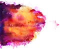 Bright watercolor stains