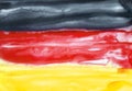 Bright watercolour illustration of Germany Flag. Royalty Free Stock Photo